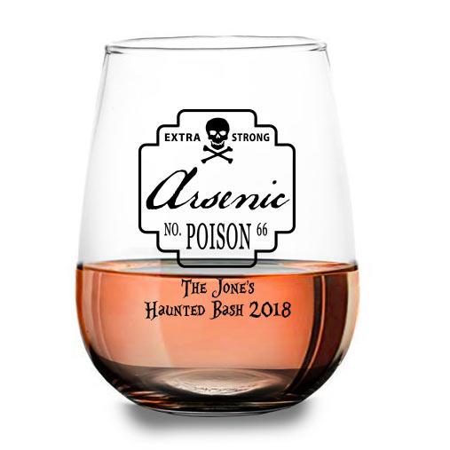 CUSTOMIZABLE - Stemless Wine Glass - 17 ounce - Poison