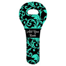 ADD YOUR NAME Wine Totes - Floral Pattern - Several Design Options