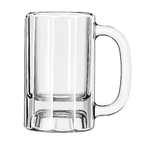 Libbey 5019 Paneled Mug - 10 oz. - Case of 12