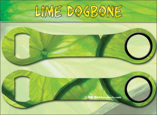 Dog Bone Bottle Opener - Lime