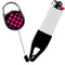 Premium Clip Lighter Leash® - Grunge Pink / Black - Checkered