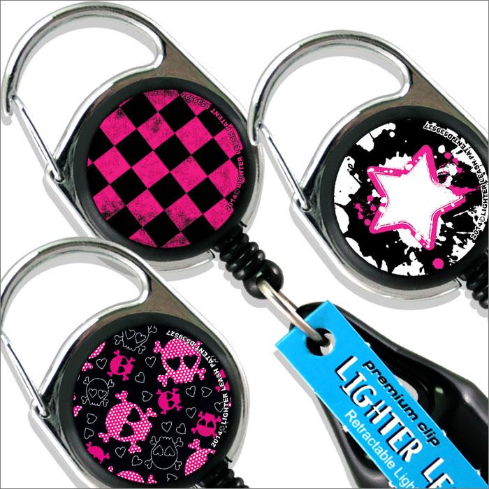 Premium Clip Lighter Leash® - Grunge Pink and Black Series