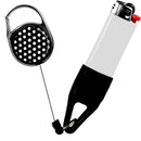 Premium Clip Lighter Leash® - Polka Dots - Black and White