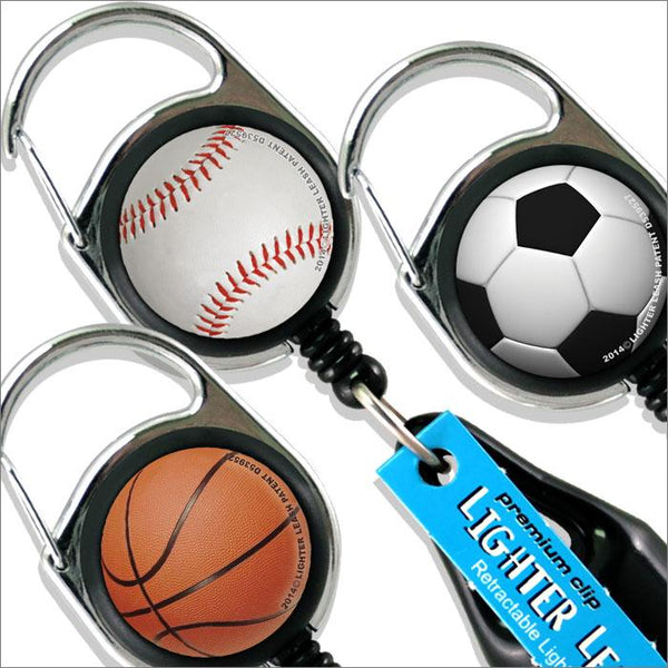 Premium Clip Lighter Leash® - 3 Pack - Sports Series