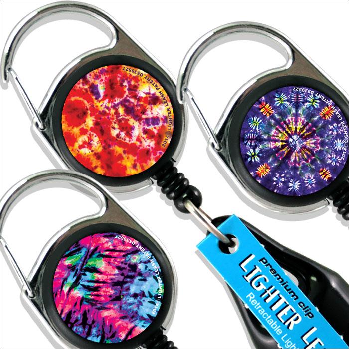 cigarette lighter leash POT-Realistic Green Leaves Leash Premium Clip 60 count displays are 7 inches tall and have a 6 inch circular footprint Lighter Leash - Retractable Clip