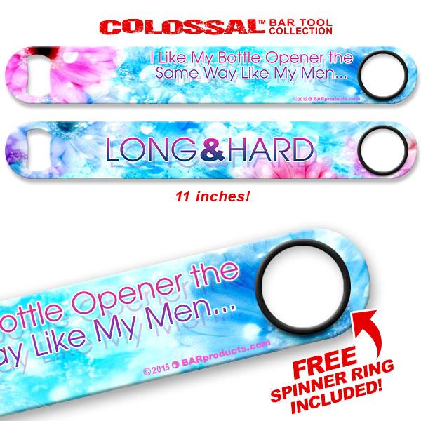 Kolorcoat™ 11" Long COLOSSAL™  Speed Bottle Opener – Long And Hard