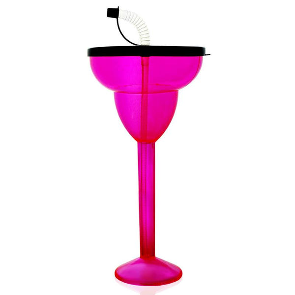 BarConic®Drinkware - Margarita Party Yard - Pink - 24 ounce