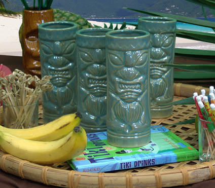 Ceramic Mean Green Tiki Mug (11 ounce)