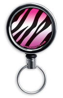 Retractable Reels for Bottle Openers – Pink Zebra