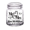 CUSTOMIZABLE - 2oz Clear Mini Mason Jar Shot Glass - Mr. and Mrs.