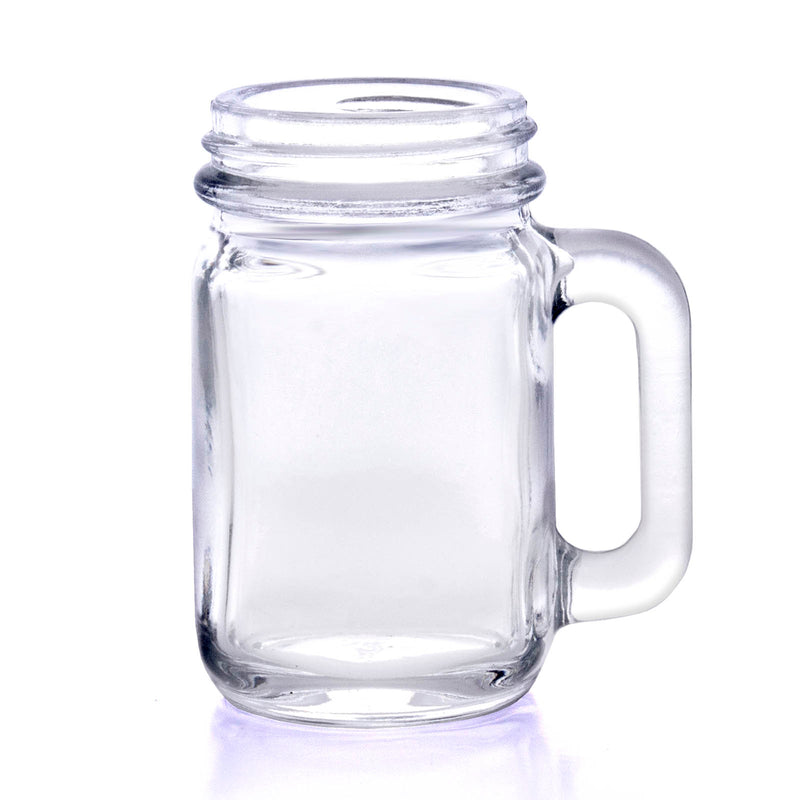 Small Clear Glass Mason Jar Mugs With Lids