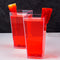 16 count - Clear Mini Tall Square Cups - 3.5 ounce