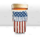 ADD YOUR NAME Pint Glass Cooler - 'MERICA