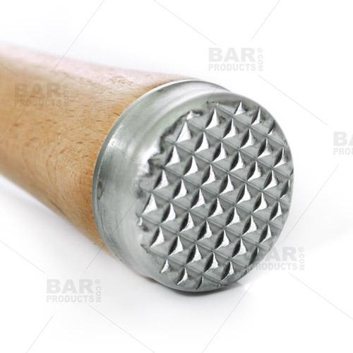 BarConic® 8" Wooden Muddler - Stainless Steel Head