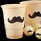 Beer Pong - 24 Pack Mustache Cups and 3 Mustache Balls