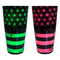 Cocktail Shaker Tin - Printed Designer Series - 28oz weighted - NEON U.S. Flag