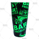 Cocktail Shaker Tin - Printed Designer Series - 28oz weighted - NEON Green Grungy BPC Logo