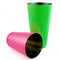 BarConic® Cocktail Shaker Set - 28oz / 18oz Weighted Tins - Neon Green / Neon Pink