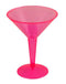 Plastic Neon Martini Cups - 8 ounce - Packs of 10