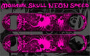 Speed Bottle Opener / Bar Key - Mohawk Skulls - Pink