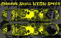 Speed Bottle Opener / Bar Key - Mohawk Skulls - Yellow