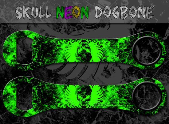 Winged Skull - Neon Green