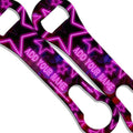 Neon pink Custom stars bar key