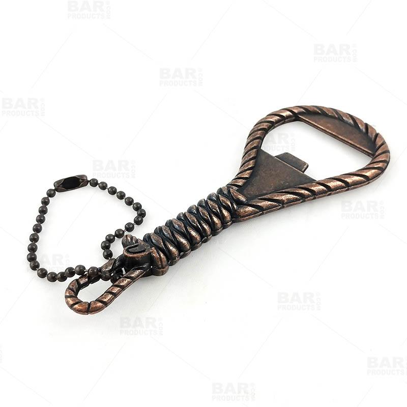 BarConic® Handheld Bottle Opener - Rope Themed - Antique Copper