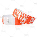 Numbered Wristbands - NEON Red / White VIP
