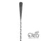Olea™ Gunmetal Plated Bar Spoon - Bent Tip - 50cm Length