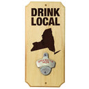 Wall Mounted Wood Plaque Bottle Opener - Drink Local