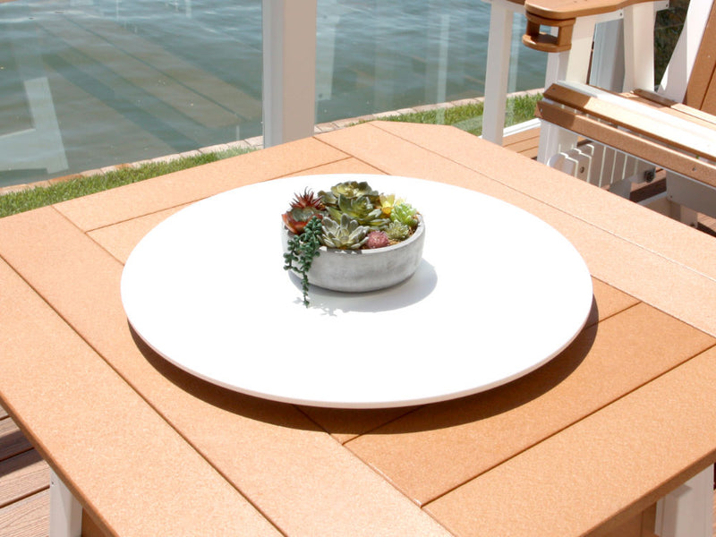 lazy susan for patio umbrella table Outdoor Lazy Susan for Fire Pit or Patio Table Furniture