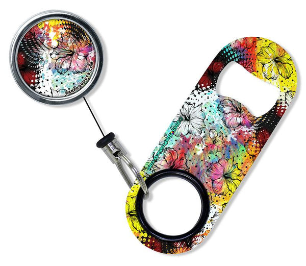 Kolorcoat™ Mini Opener with Retractable Reel SET  - Painted Floral