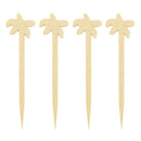 BarConic Wooden Palm Tree Cocktail Picks - 100 pack