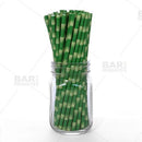 BarConic® Eco-Friendly Paper Straws - Bamboo - 100 pack