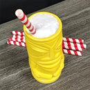 BarConic® "Eco-Friendly" Jumbo Paper Straws - 7 3/4" Red Stripe - 100 pack