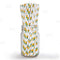 BarConic® "Eco-Friendly" Paper Straws - 7 3/4" Pineapple Design - Packs of 100