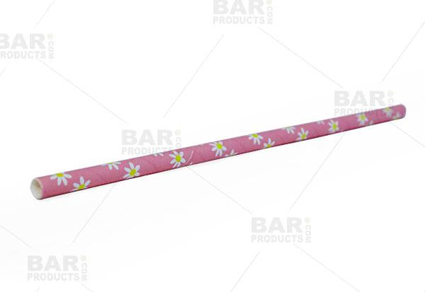 BarConic® Daisy Paper Straws - 100 pack
