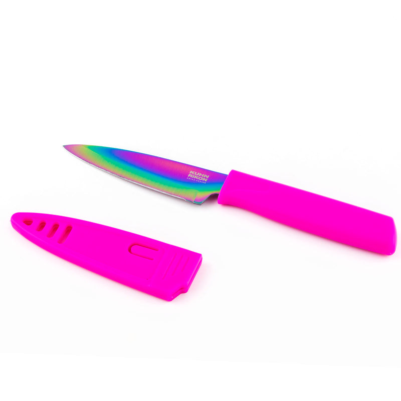 Kitchen Knife Set Rainbow Stainless Steel Blades Durable Metal