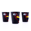 Parrot Luau Plastic Shot Glasses - Pack of 3