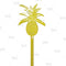 Pineapple Swizzle Cocktail Stirrer - Top