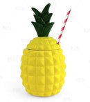 BarConic® Tiki Drinkware - Ceramic Pineapple with Lid - 20 ounce