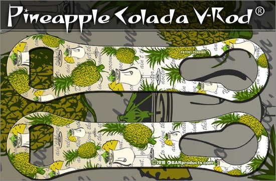 Kolorcoat V-Rod Bottle Opener -Pineapple Colada Hawaiian