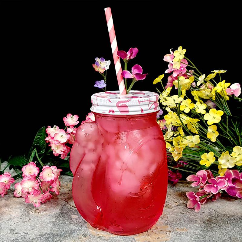 BarConic Glassware - Pink Flamingo Glass