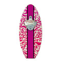 Pink Swirls Wooden Surfboard Wall Mounted Bottle Opener