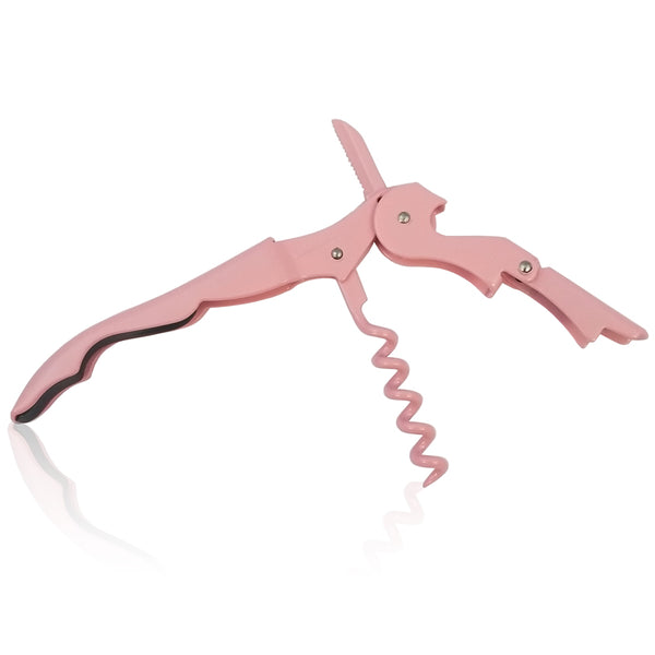 Double Hinged Pink Corkscrew