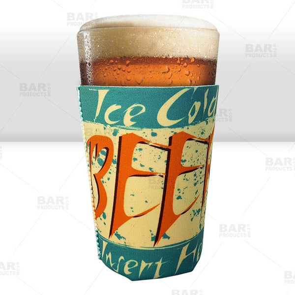 Pint Glass Cooler - Ice Cold Beer Insert Here