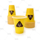 Poop Emoji Shot Plastic Cups - 1 oz - 20 pack