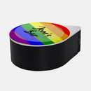 ADD YOUR NAME - Custom Glass Rimmer Lid - Pride with black base