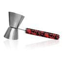 Jigger with Printed Handle Design - Red Evil - .75oz x 1.25oz